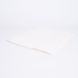 Busta di carta personalizzata Noblesse 30x10x20 CM | POCHETTE NOBLESSE | STAMPA SERIGRAFICA SU UN LATO IN DUE COLORI