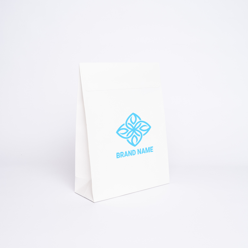 Busta di carta personalizzata Noblesse 22x8x29 CM | POCHETTE NOBLESSE | STAMPA SERIGRAFICA SU UN LATO IN UN COLORE