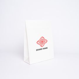 Busta di carta personalizzata Noblesse 22x8x29 CM | POCHETTE NOBLESSE | STAMPA SERIGRAFICA SU UN LATO IN DUE COLORI