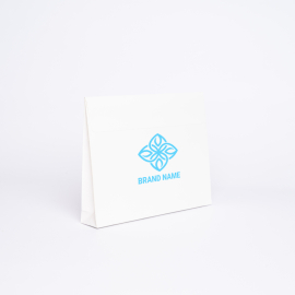 Busta di carta personalizzata Noblesse 23x4x18 CM | POCHETTE NOBLESSE | STAMPA SERIGRAFICA SU UN LATO IN UN COLORE