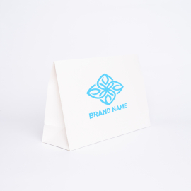 Busta di carta personalizzata Noblesse 30x10x20 CM | POCHETTE NOBLESSE | STAMPA SERIGRAFICA SU UN LATO IN UN COLORE