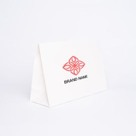Busta di carta personalizzata Noblesse 30x10x20 CM | POCHETTE NOBLESSE | STAMPA SERIGRAFICA SU UN LATO IN DUE COLORI