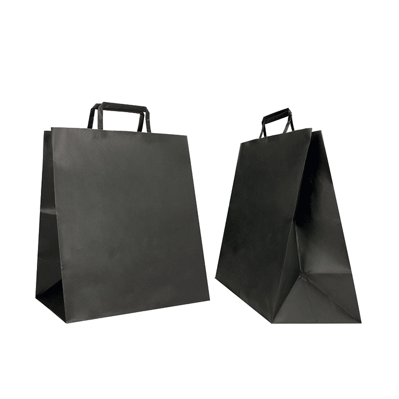 28x17x32 CM 28x17x32 CM | BOX BORSA IN CARTA| STAMPA FLESSIVA A UN COLORE SU AREE PREVISTE SU ENTRAMBI I LATI