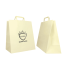 28x17x32 CM 28x17x32 CM | BOX BORSA IN CARTA| STAMPA FLESSIVA A UN COLORE SU AREE PREVISTE SU ENTRAMBI I LATI