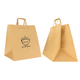 36X30X36 CM 36X30X36 CM | SAFARI PAPER BAG WIDE BACKGROUND | FLEXO PRINTING IN UN COLORESU ENTRAMBI I LATI | CARTA KRAFT BIAN...
