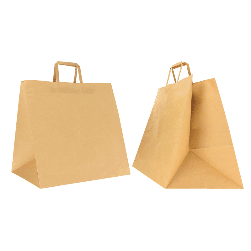 40X35X35 CM 40X35X35 CM | BOX PAPER BAG | FLEXO PRINTING IN UN COLORESU ENTRAMBI I LATI | CARTA KRAFT BIANCA/NATURALE