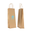 14x09x38 14x09x38 CM | BORSA DI CARTA SAFARI PER BOTTIGLIE | STAMPA FLEXO A UN COLORE SU AREE PRE-DETERMINATE SU ENTRAMBI I LATI