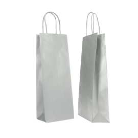14x09x38 14x09x38 CM | BORSA DI CARTA SAFARI PER BOTTIGLIE | STAMPA FLEXO A UN COLORE SU AREE PRE-DETERMINATE SU ENTRAMBI I LATI