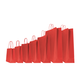 14X09X20 14X09X20 CM | PAPER BAG SAFARI | STAMPA FLEXO A UN COLORE SU AREE PREFISSATE SU ENTRAMBI I LATI