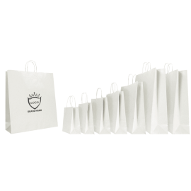 22x10x29 22x10x29 CM | PAPER BAG SAFARI | STAMPA FLEXO A UN COLORE SU AREE PREFISSATE SU ENTRAMBI I LATI