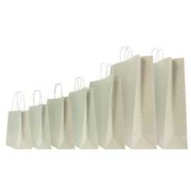 22x10x29 22x10x29 CM | PAPER BAG SAFARI | STAMPA FLEXO A UN COLORE SU AREE PREFISSATE SU ENTRAMBI I LATI