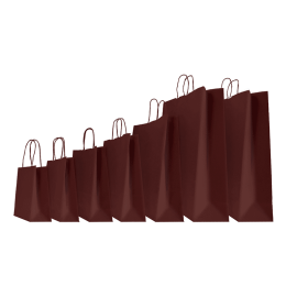 22x10x29 22x10x29 CM | PAPER BAG SAFARI | STAMPA FLEXO A UN COLORE SU AREE PREFISSATE SU ENTRAMBI I LATI