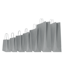 22x10x29 22x10x29 CM | PAPER BAG SAFARI | STAMPA FLEXO A UN COLORE SU AREE PREFISSATE SU ENTRAMBI I LATI