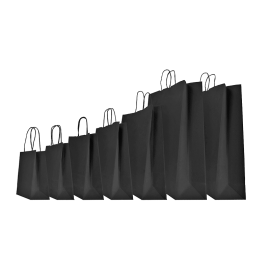 22x10x29 22x10x29 CM | PAPER BAG SAFARI | STAMPA FLEXO A UN COLORE SU AREE PREFISSATE SU ENTRAMBI I LATI
