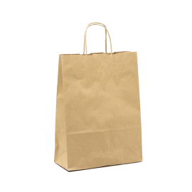 22x10x29 22x10x29 CM | PAPER BAG SAFARI | STAMPA FLEXO A UN COLORE SU AREE PREFISSATE SU ENTRAMBI I LATI