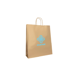 22x10x29 22x10x29 CM | PAPER BAG SAFARI | STAMPA FLEXO A UN COLORE SU AREE PREFISSATE SU ENTRAMBI I LATI