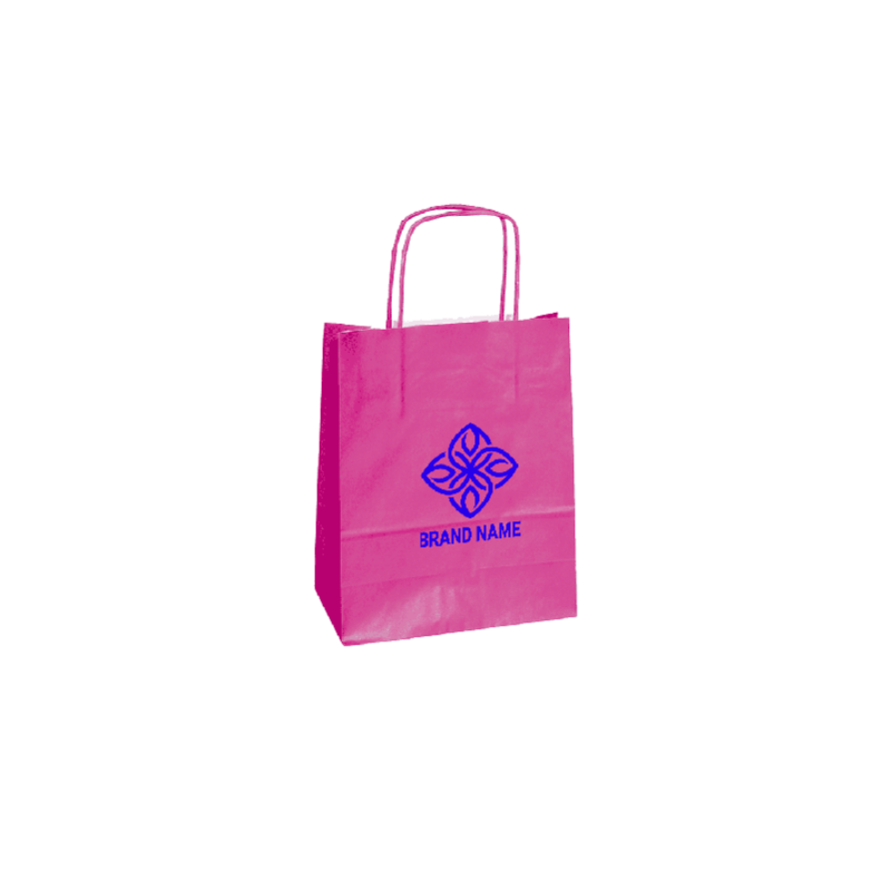 14X09X20 14X09X20 CM | PAPER BAG SAFARI | STAMPA FLEXO A UN COLORE SU AREE PREFISSATE SU ENTRAMBI I LATI