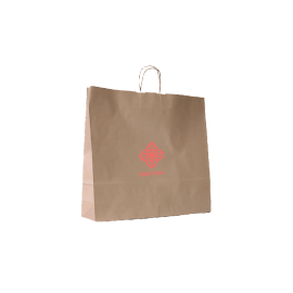 54x14x45 54x14x45 CM | PAPER BAG SAFARI | FLEXO PRINTING IN ONE COLOR ON PRE-DEFINED AREAS ON BOTH SIDES