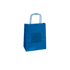 18X07X24 18X07X24 CM | PAPER BAG SAFARI | STAMPA FLEXO A UN COLORE SU AREE PREFISSATE SU ENTRAMBI I LATI