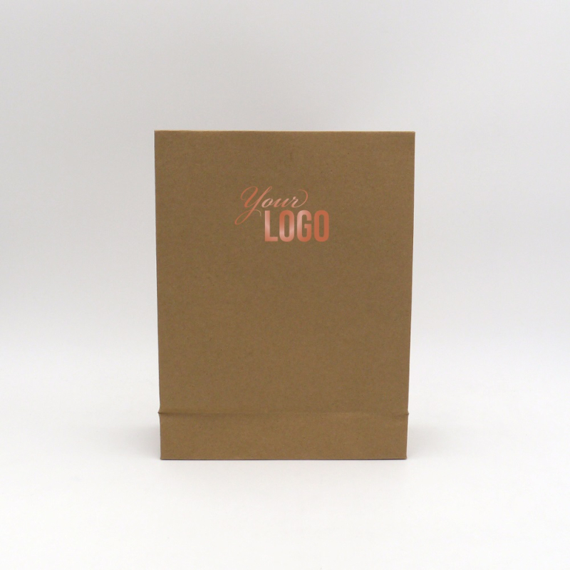 Busta di carta personalizzata Noblesse 22x8x29 CM | POCHETTE NOBLESSE | STAMPA A CALDO Busta di carta personalizzata Noblesse 22x8x29 CM | POCHETTE NOBLESSE | STAMPA A CALDO