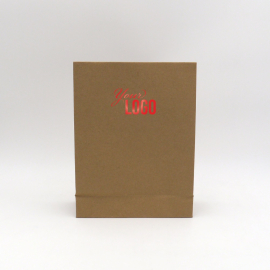 Busta di carta personalizzata Noblesse 22x8x29 CM | POCHETTE NOBLESSE | STAMPA A CALDO