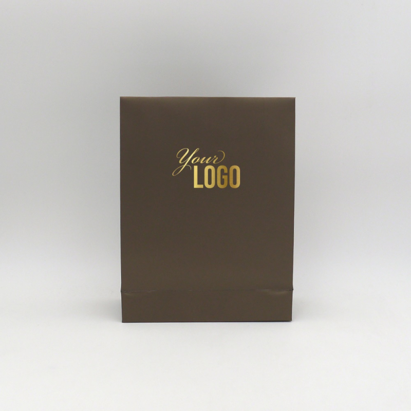 Busta di carta personalizzata Noblesse 22x8x29 CM | POCHETTE NOBLESSE | STAMPA A CALDO