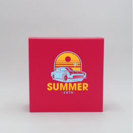 Scatola magnetica personalizzata Wonderbox 22x22x10 CM | WONDERBOX | CARTA STANDARD | STAMPA SERIGRAFICA SU UN LATO IN DUE CO...
