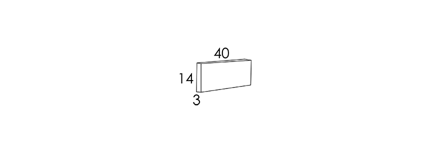 40x14x3 CM